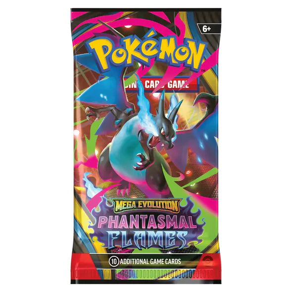 Pokmon TCG: Mega Evolution Phantasmal Flames Booster Pack (10 Cards Pokmon TCG: Mega Evolution Phantasmal Flames Booster Pack (10 Cards