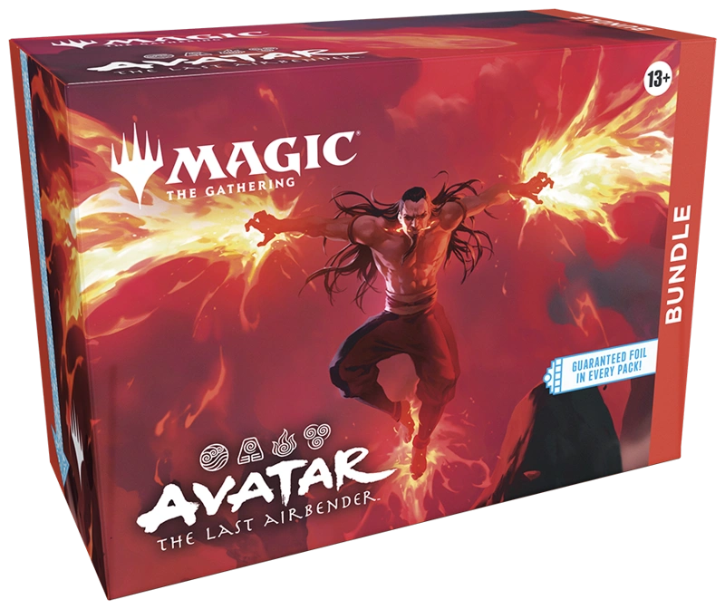 Box of 'Magic: The Gathering' featuring 'Avatar: The Last Airbender' design with a character in action pose.