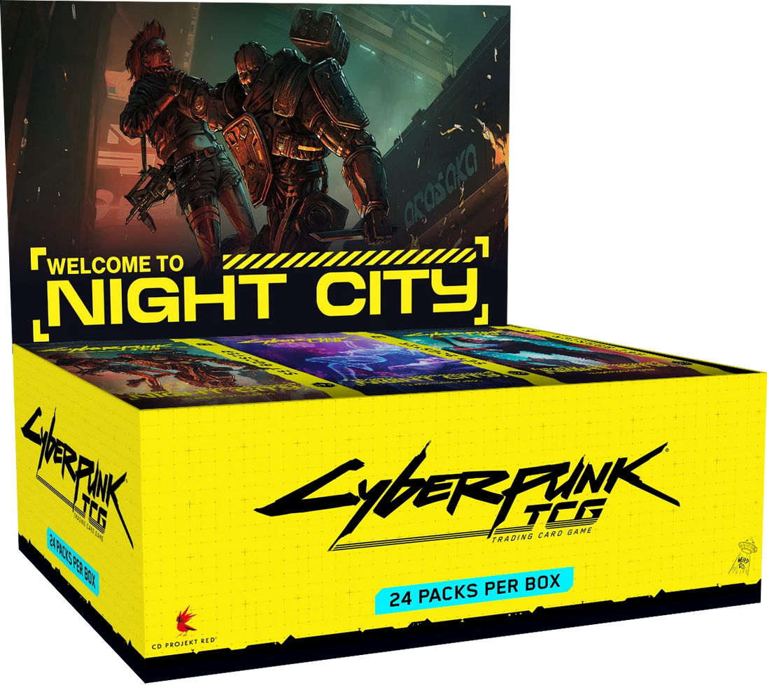 Cyberpunk TCG Welcome to Night City Booster Display sealed 24 packs