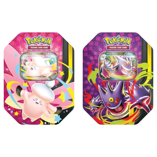 Two colorful Pokémon trading card packs with character illustrations on a white background.