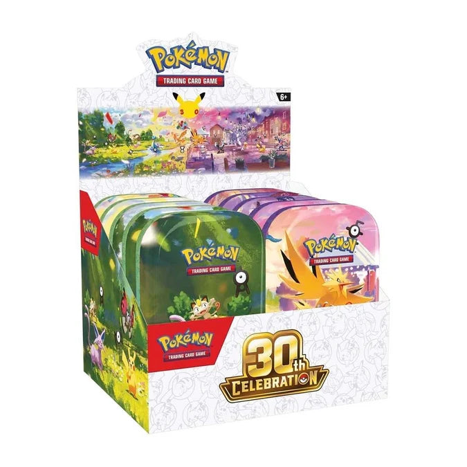 Pokémon TCG: Mini Tins - Assorted Display - 30th Celebration
