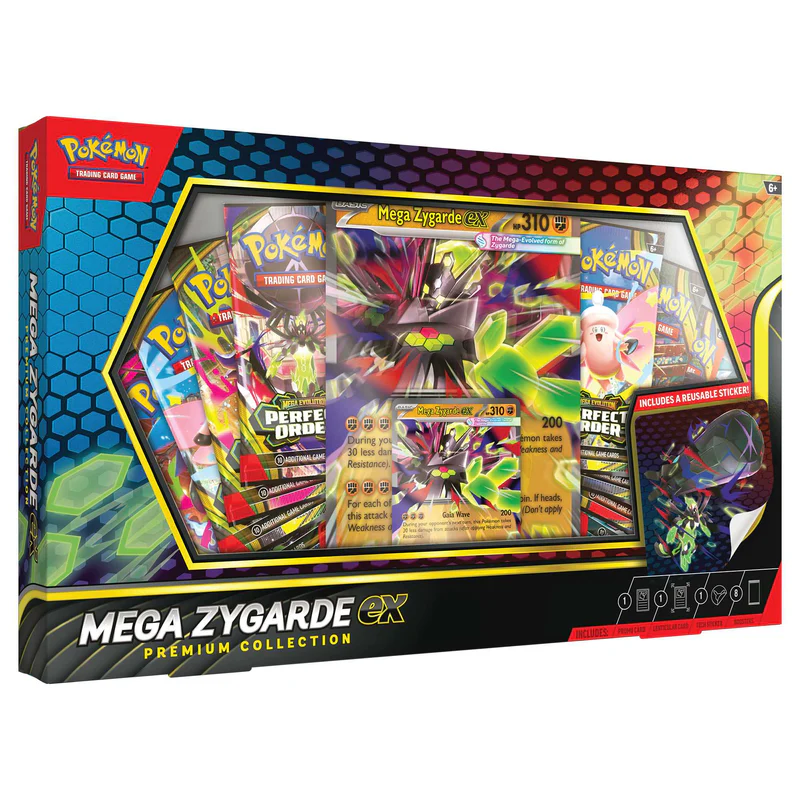 Mega Zygarde ex Premium Collection box with Perfect Order boosters