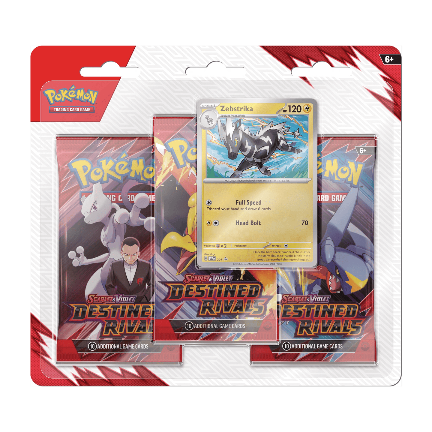 Pokémon TCG: Scarlet & Violet 10 - Destined Rivals - 3 - Pack Blister CDU (12) - Terror's TCG