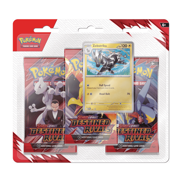 Pokémon TCG: Scarlet & Violet 10 - Destined Rivals - 3 - Pack Blister CDU (12) - Terror's TCG