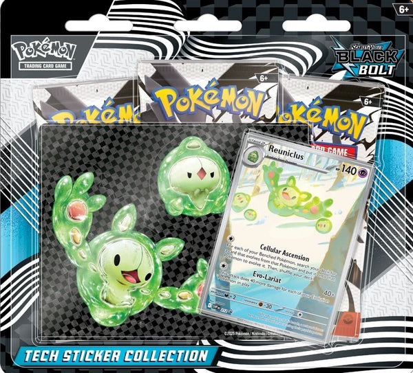 Pokémon TCG: Scarlet & Violet 10.5 – Black Bolt Tech Sticker Collection – Reuniclus - Terror's TCG