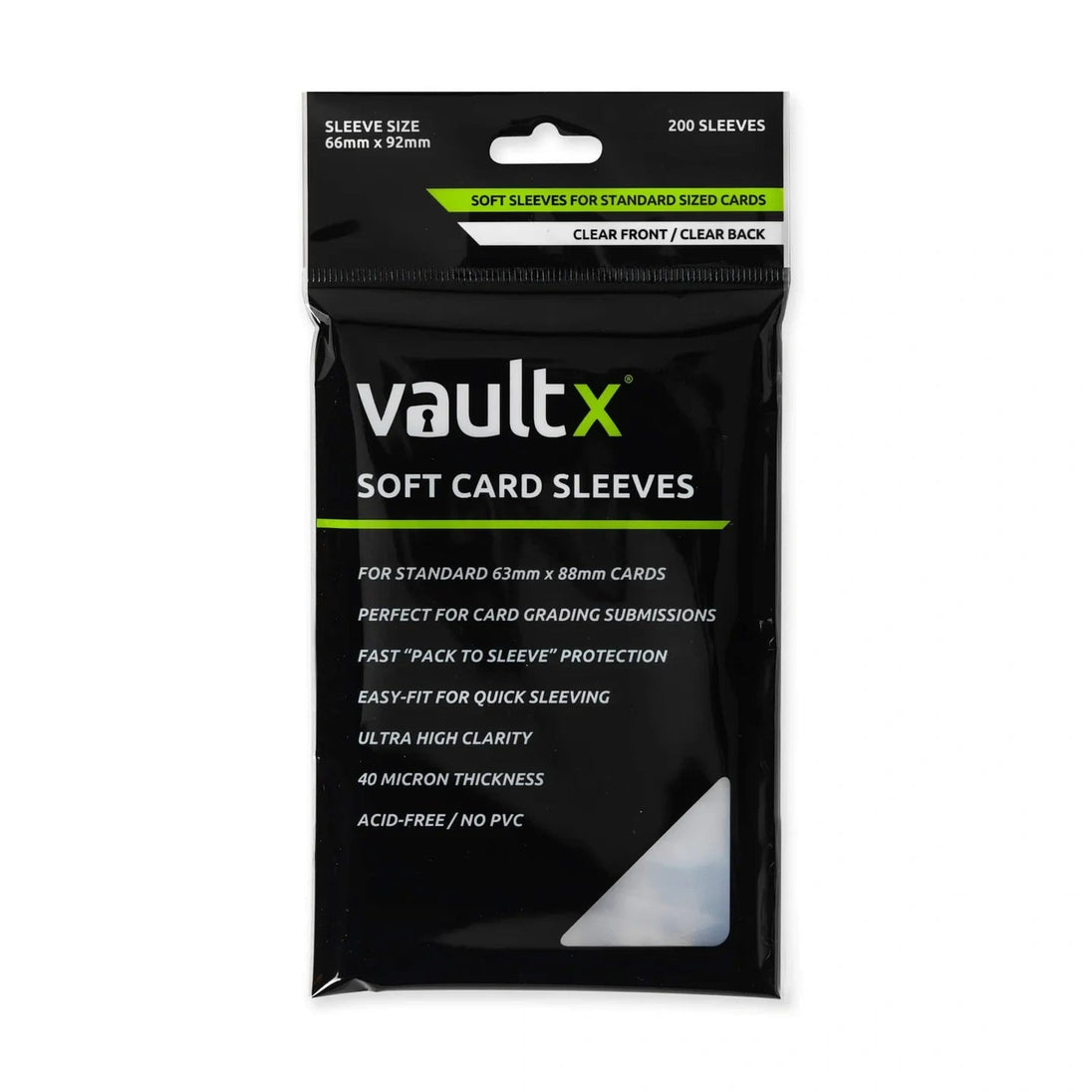 Vault X Soft Card Sleeves – 200 Pack, Premium Protection for Trading Cards - Accessories - Terror's TCG